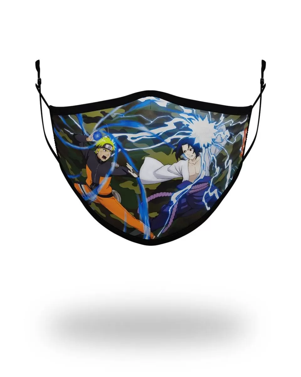 SPRAYGROUND Face Masks*ADULT NARUTO VS SASUKE FORM FITTING FACE-COVERING