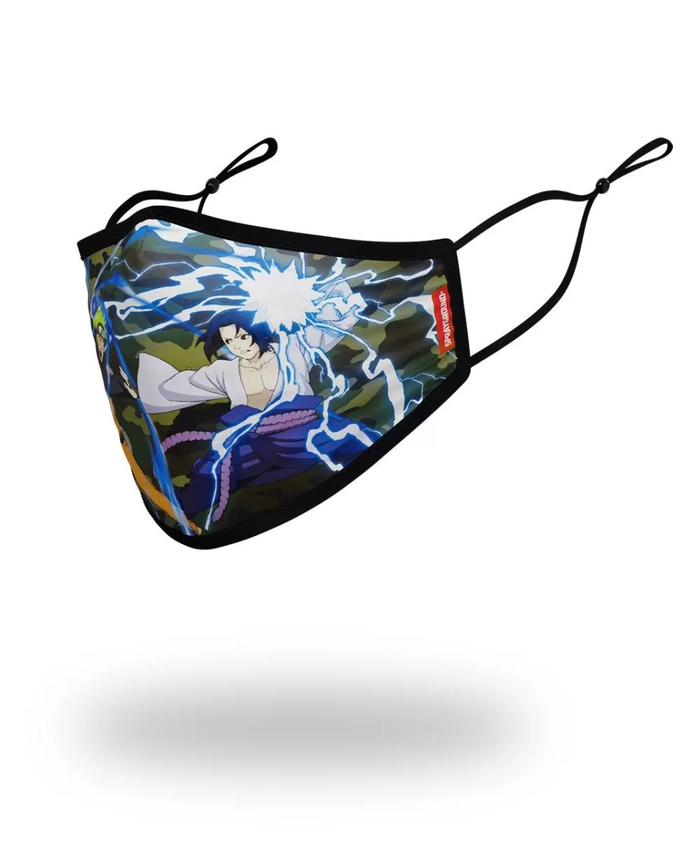 SPRAYGROUND Face Masks*ADULT NARUTO VS SASUKE FORM FITTING FACE-COVERING