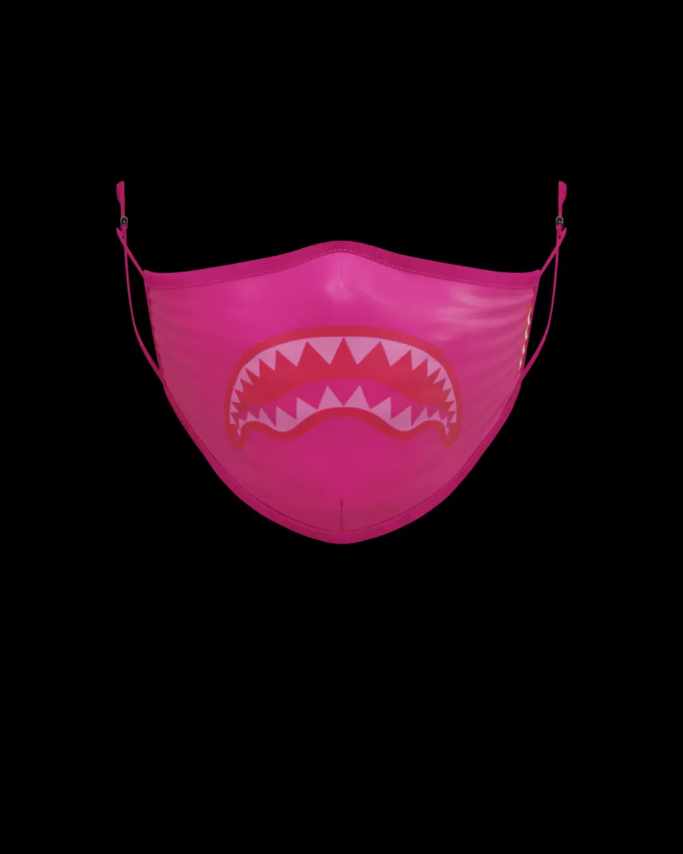 SPRAYGROUND Face Masks*ADULT PINK SHARK FORM-FITTING FACE MASK