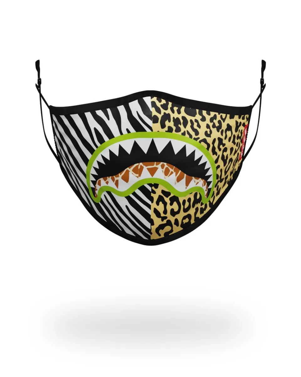 SPRAYGROUND Face Masks*ADULT SAFARI SHARK FORM FITTING FACE MASK