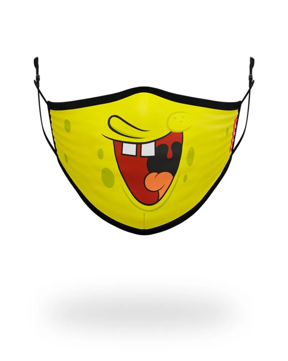 SPRAYGROUND Face Masks*ADULT SPONGEBOB SMILE FORM FITTING FACE-COVERING