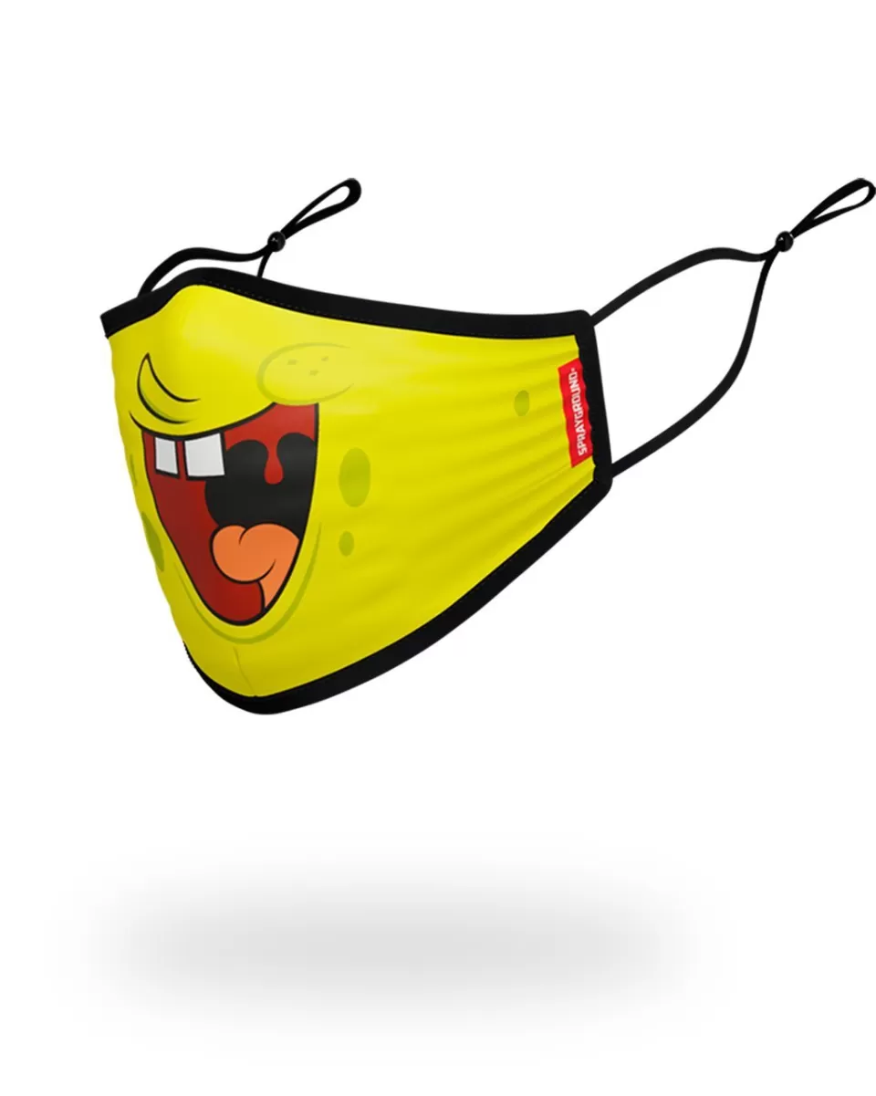 SPRAYGROUND Face Masks*ADULT SPONGEBOB SMILE FORM FITTING FACE-COVERING