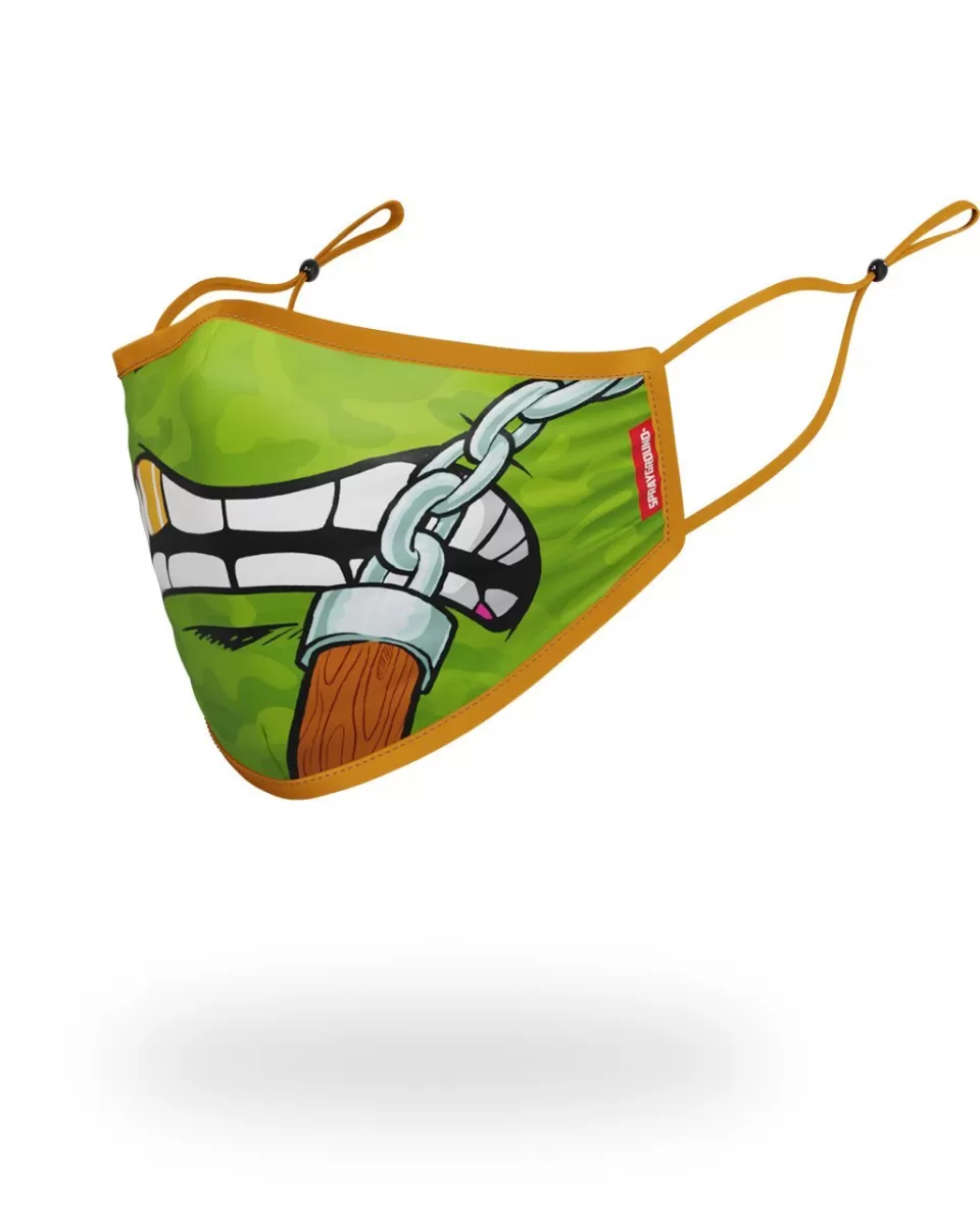 SPRAYGROUND Face Masks*ADULT TMNT: MICHELANGELO SHARK FORM FITTING FACE-COVERING