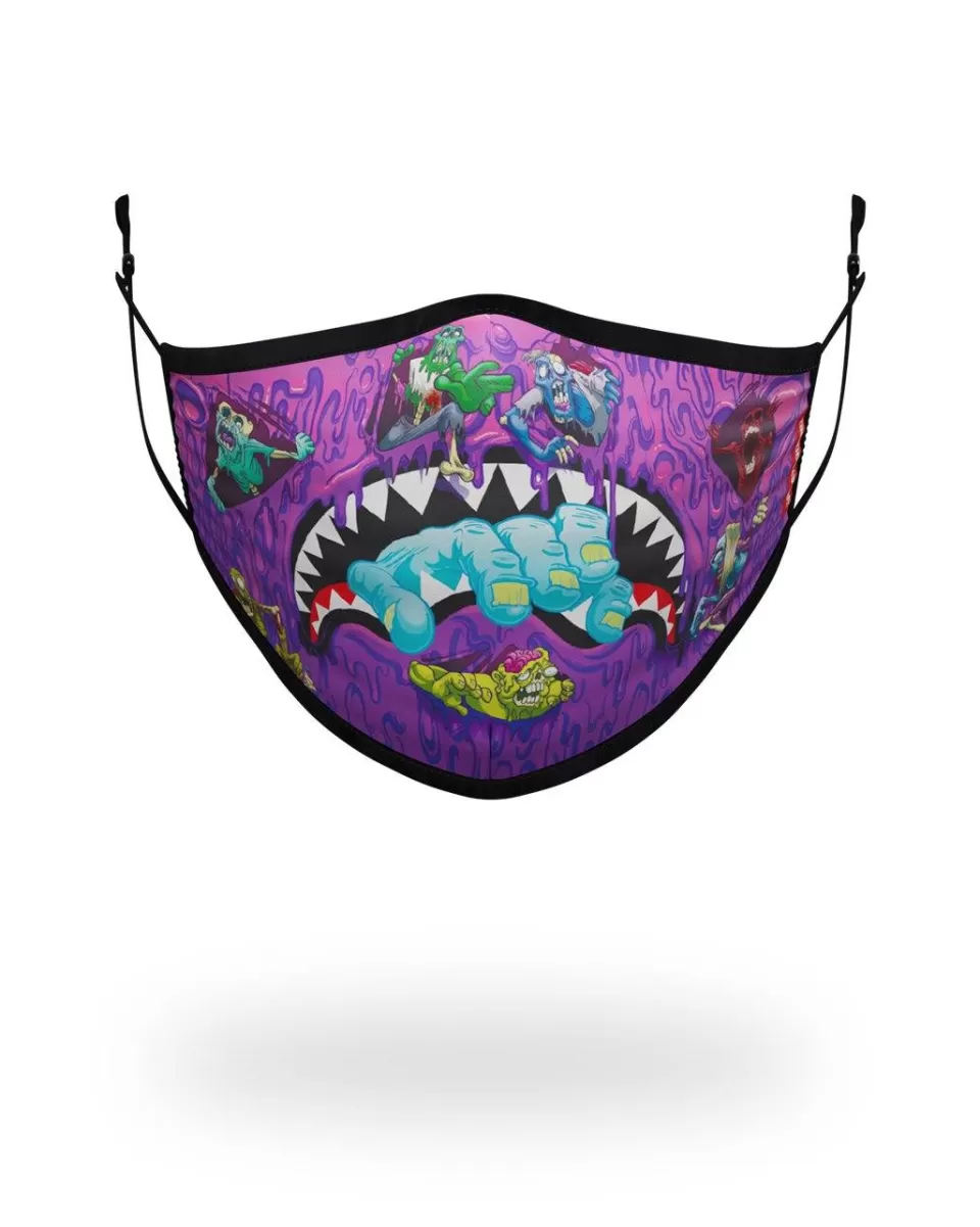 SPRAYGROUND Face Masks*ADULT ZOMBIE SHARK FORM FITTING FACE MASK