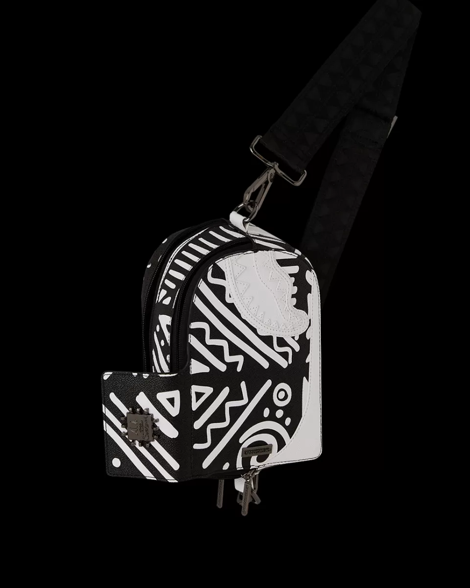 SPRAYGROUND Crossbodys | Slings*A.I.8 AFRICAN INTELLIGENCE - ORIGIN STORY BACKPACK SLING