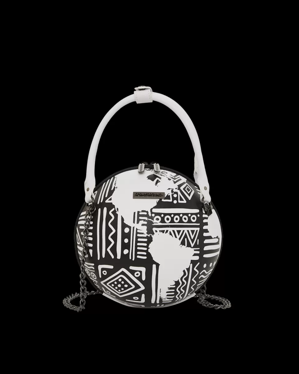 SPRAYGROUND Handbags*A.I.8 AFRICAN INTELLIGENCE - ORIGIN STORY GLOBE BAG