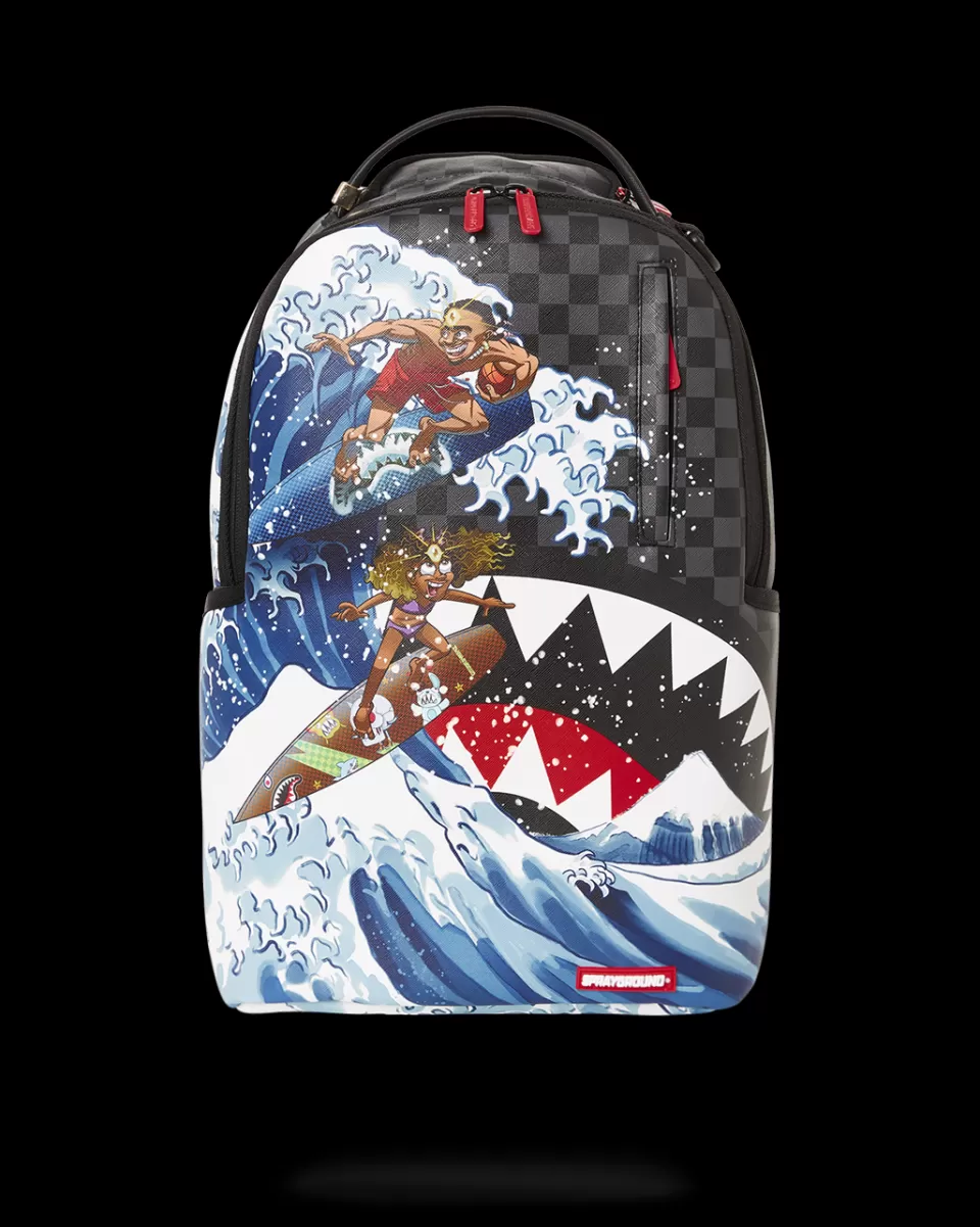 SPRAYGROUND Backpacks*AMARI BAILEY & SISTER SURFRIDER COLLAB BACKPACK (DLXV)