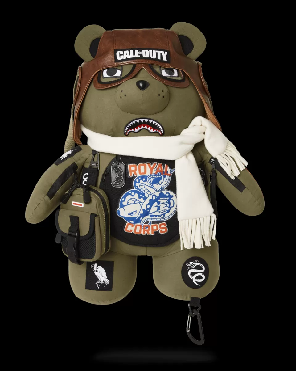 SPRAYGROUND Backpacks | Teddy Bear Backpacks*CALL OF DUTY AVIATOR FEARLESS MONEYBEAR TEDDYBEAR BACKPACK