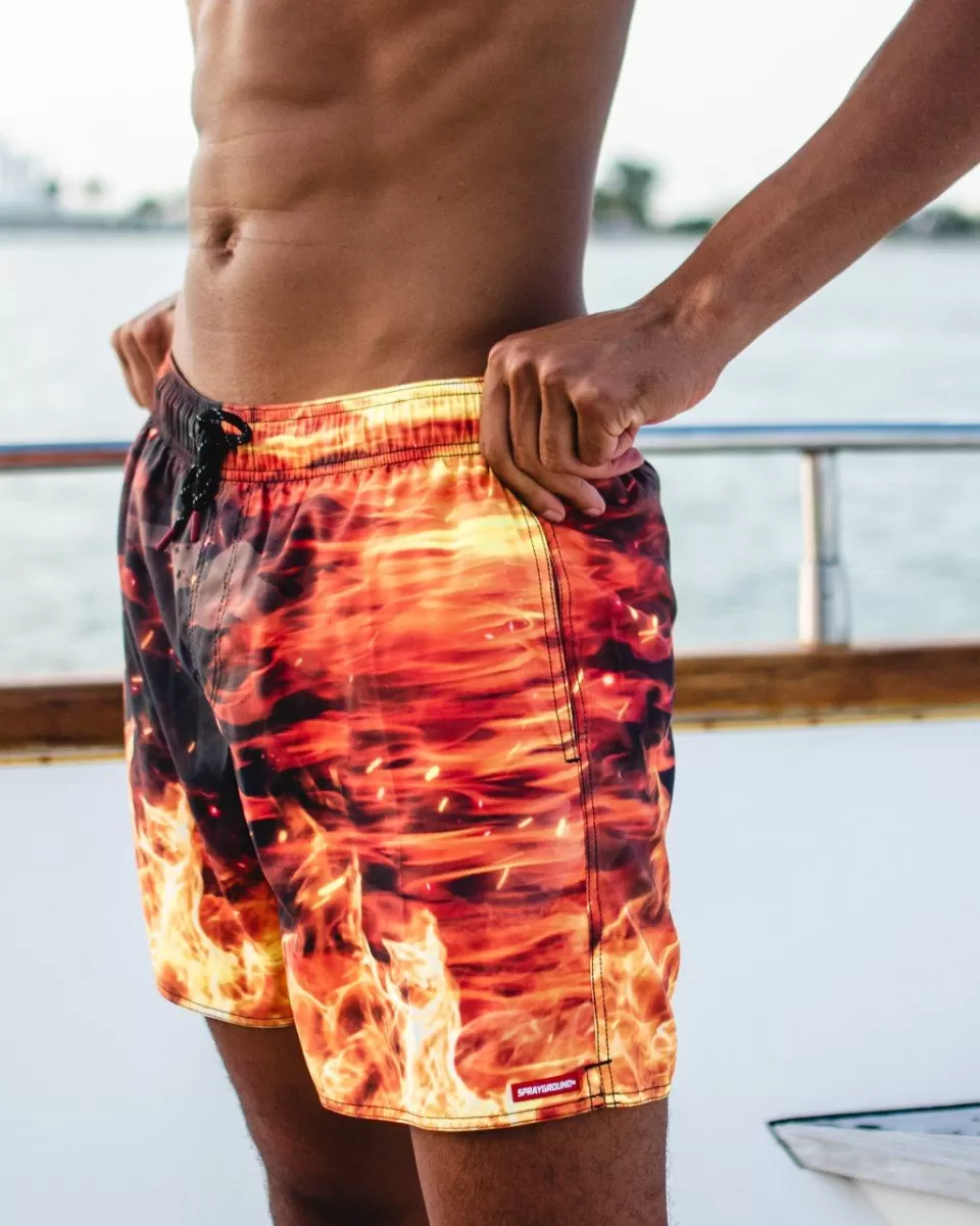 SPRAYGROUND Swimwear*CAMO FIRE SHOTO SWIM TRUNKS