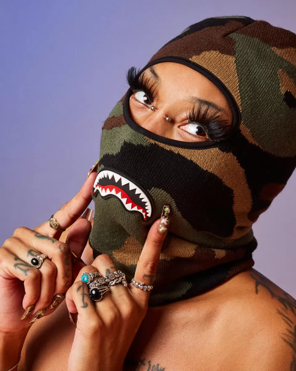 SPRAYGROUND Ski Masks*CAMO SHARK SKI MASK