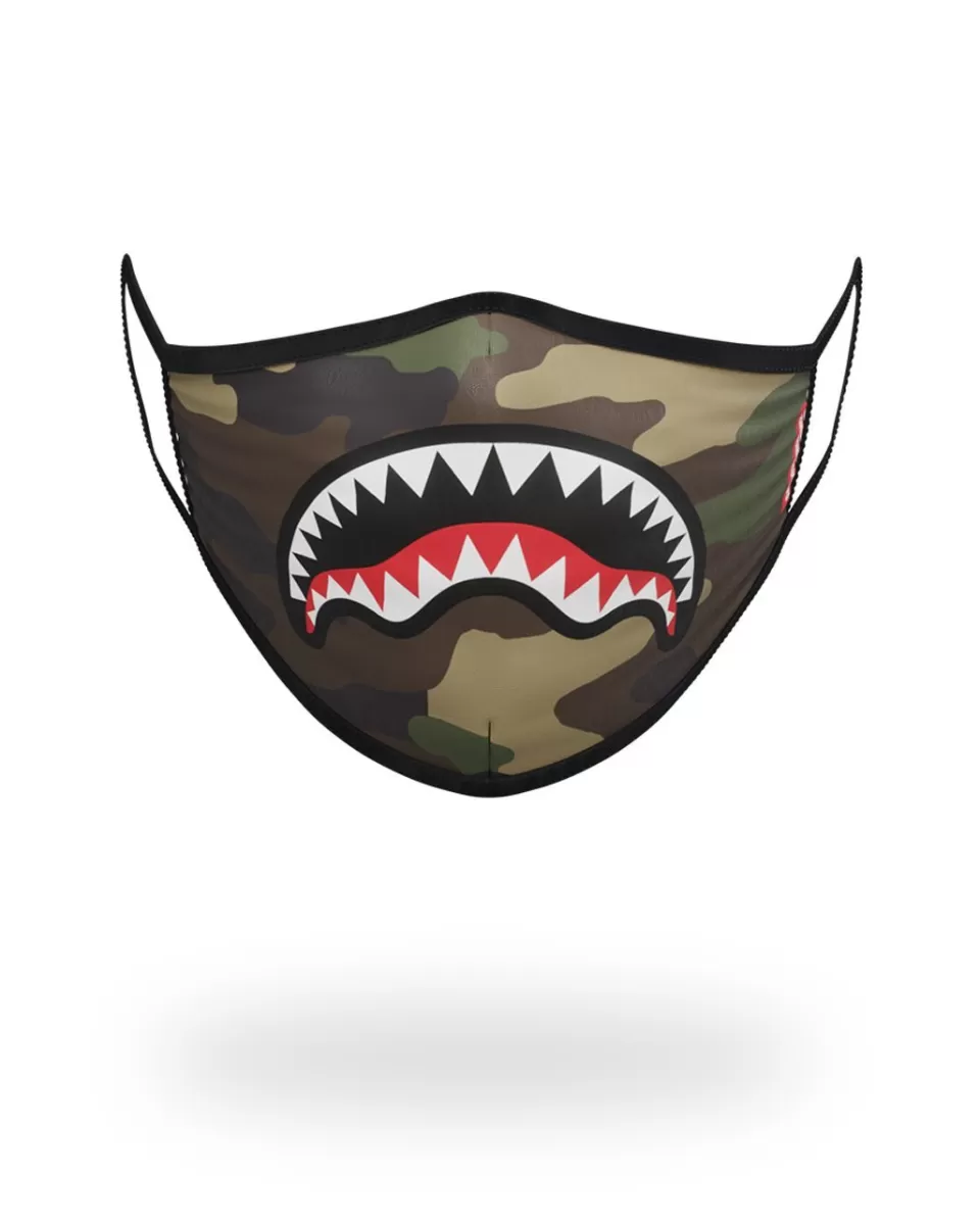 SPRAYGROUND Face Masks*CAMO SHARKMOUTH FORM-FITTING MASK