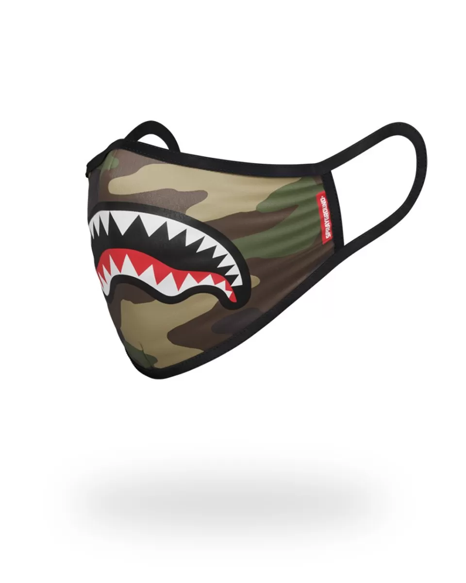 SPRAYGROUND Face Masks*CAMO SHARKMOUTH FORM-FITTING MASK