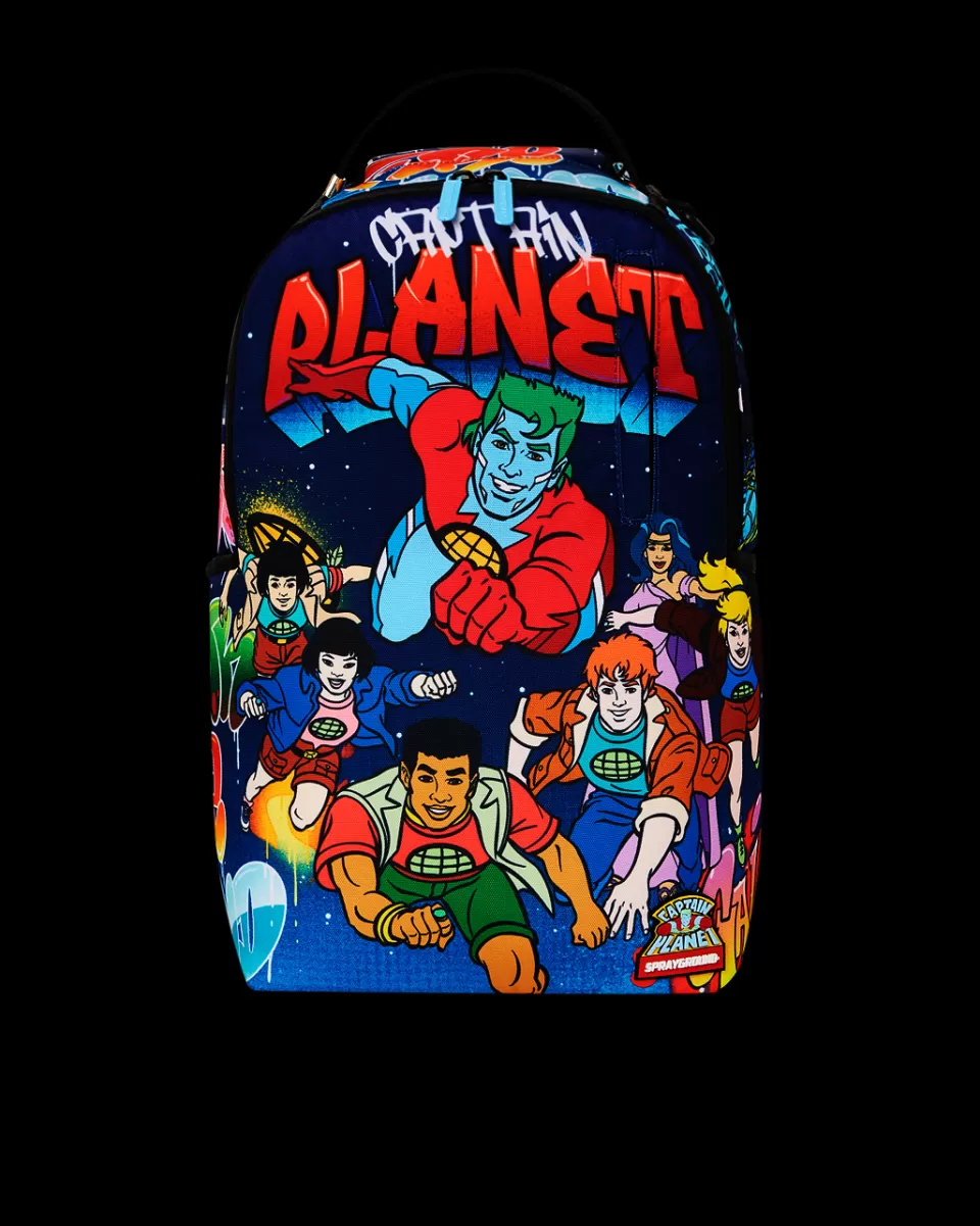 SPRAYGROUND Backpacks*CAPTAIN PLANET OFFICIAL DLXSR BACKPACK