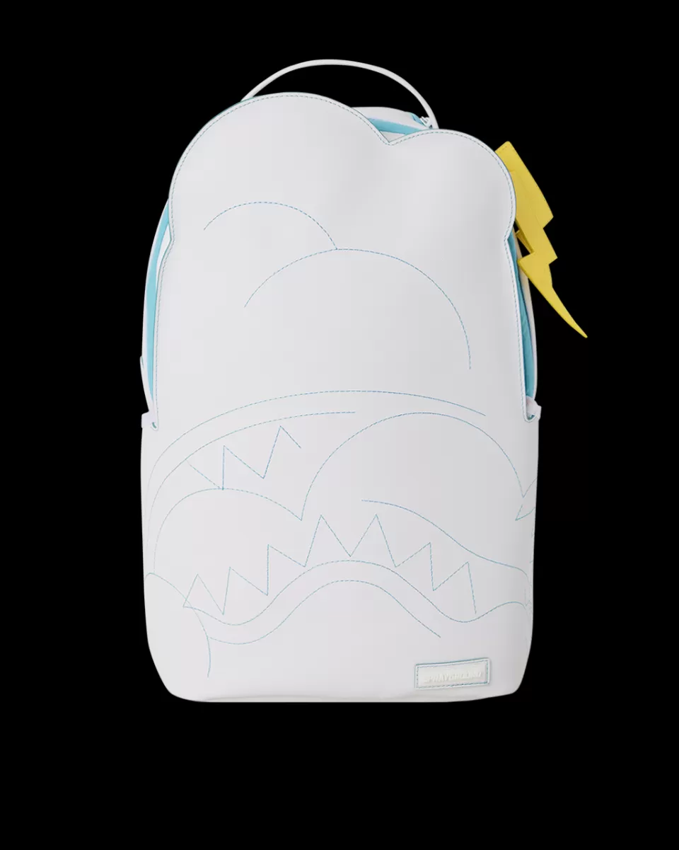 SPRAYGROUND Backpacks*CLOUDY WITH A CHANCE OF SHARK BACKPACK (DLXV)