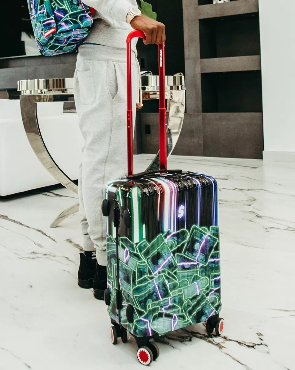 SPRAYGROUND Carry-On Luggage*暗号通貨スタック (CRYPTO STACKS) LUGGAGE