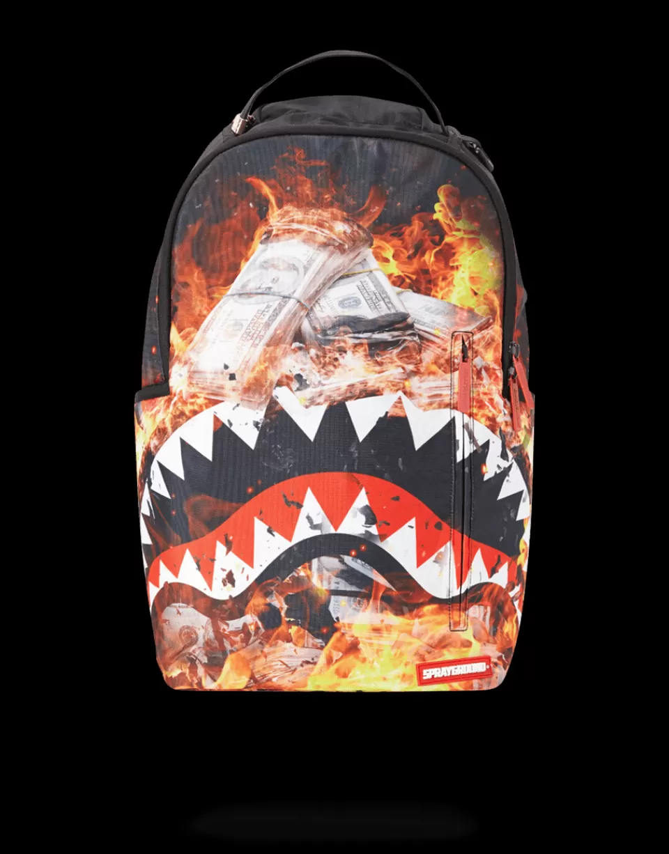 SPRAYGROUND Backpacks*FIRE MONEY SHARK