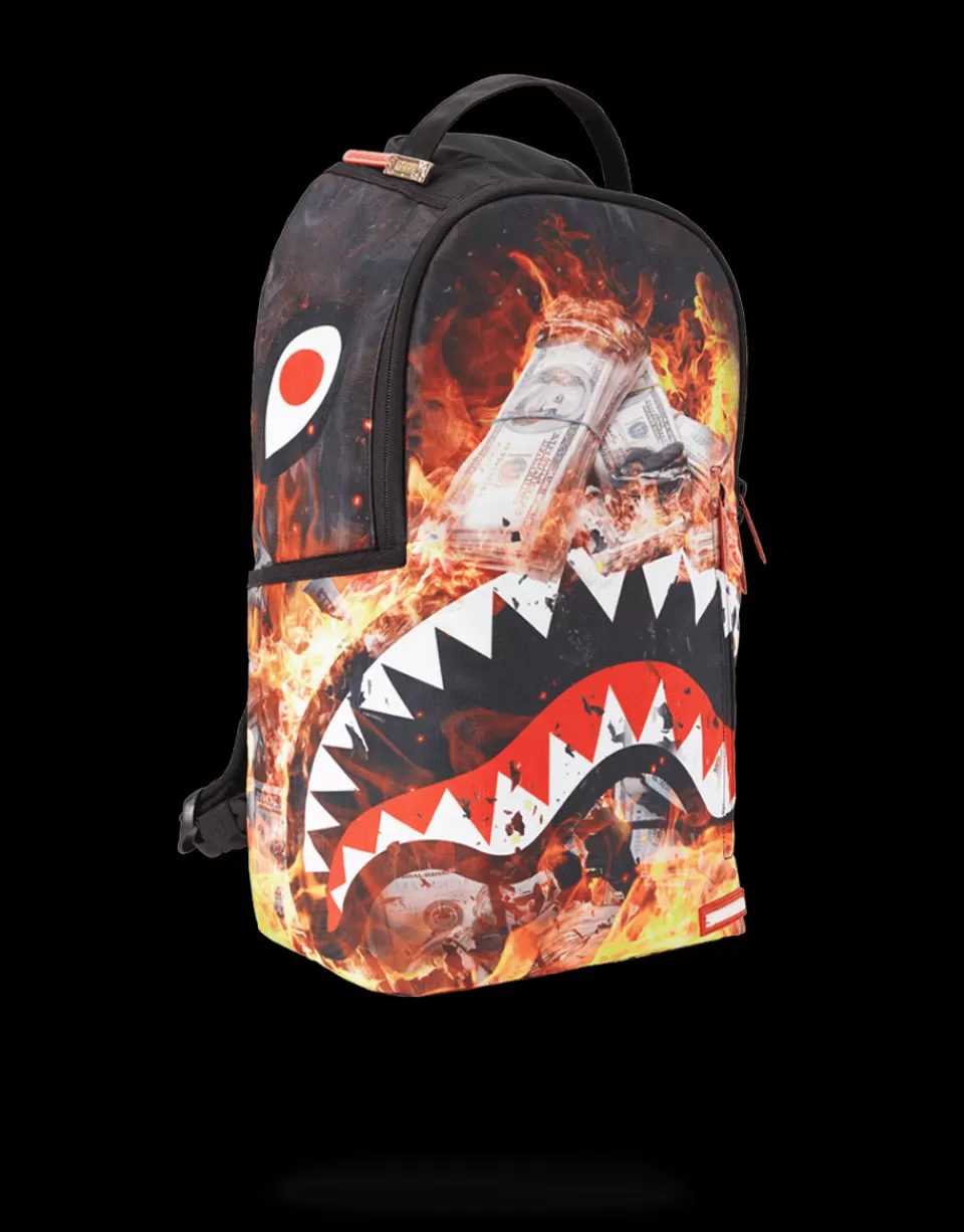 SPRAYGROUND Backpacks*FIRE MONEY SHARK