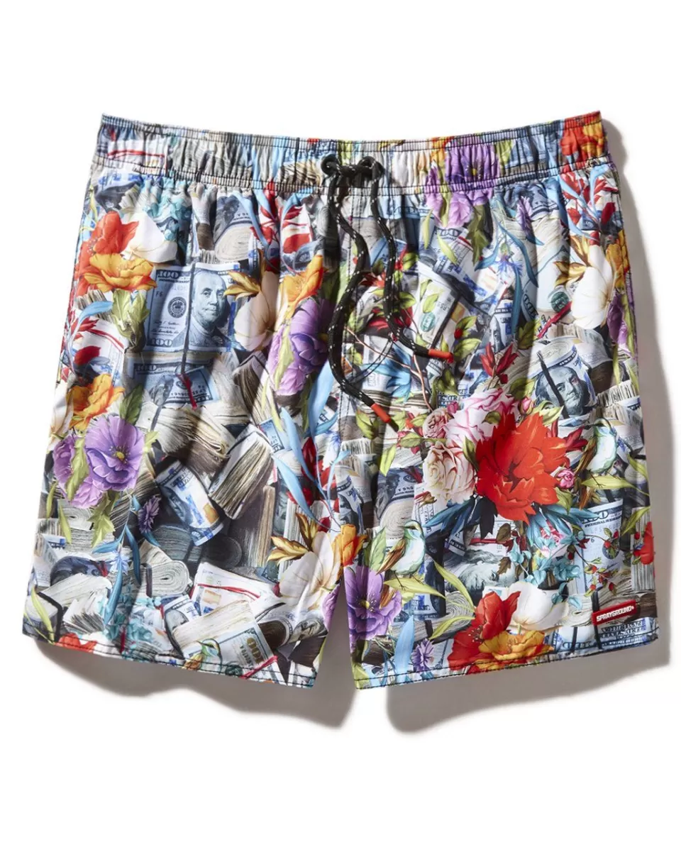 SPRAYGROUND Swimwear*FLORAL MONEY SHOTO SWIM TRUNKS