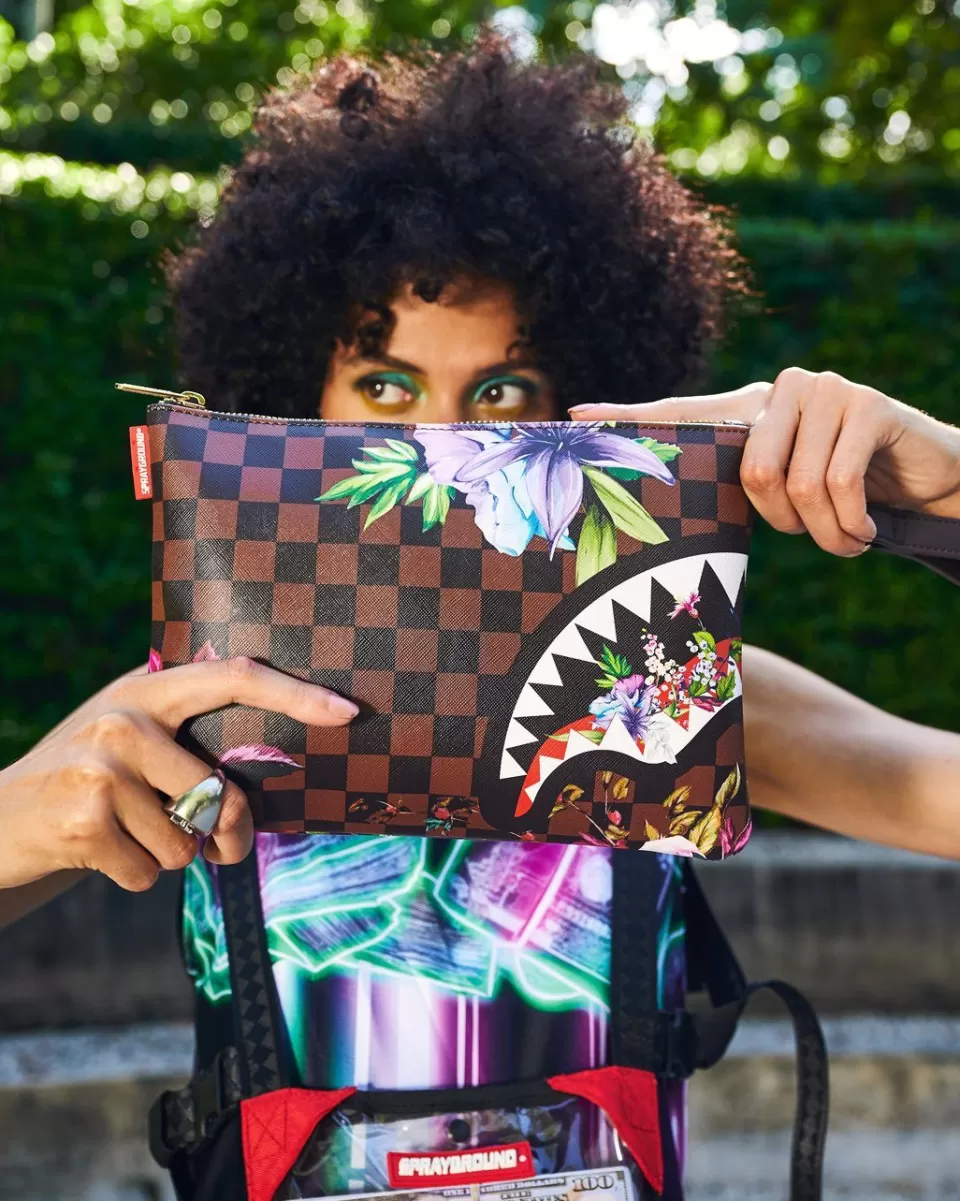 SPRAYGROUND Crossover Clutches*GARDEN OF SHARKS CROSSOVER CLUTCH