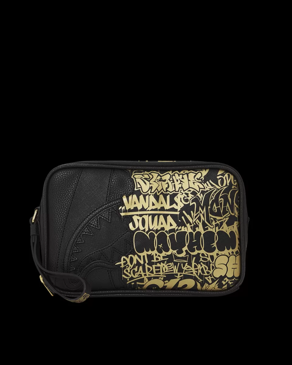 SPRAYGROUND Toiletries Aka Money Bags*HALF GRAFF GLIDE TOILETRY BRICKSIDE BAG