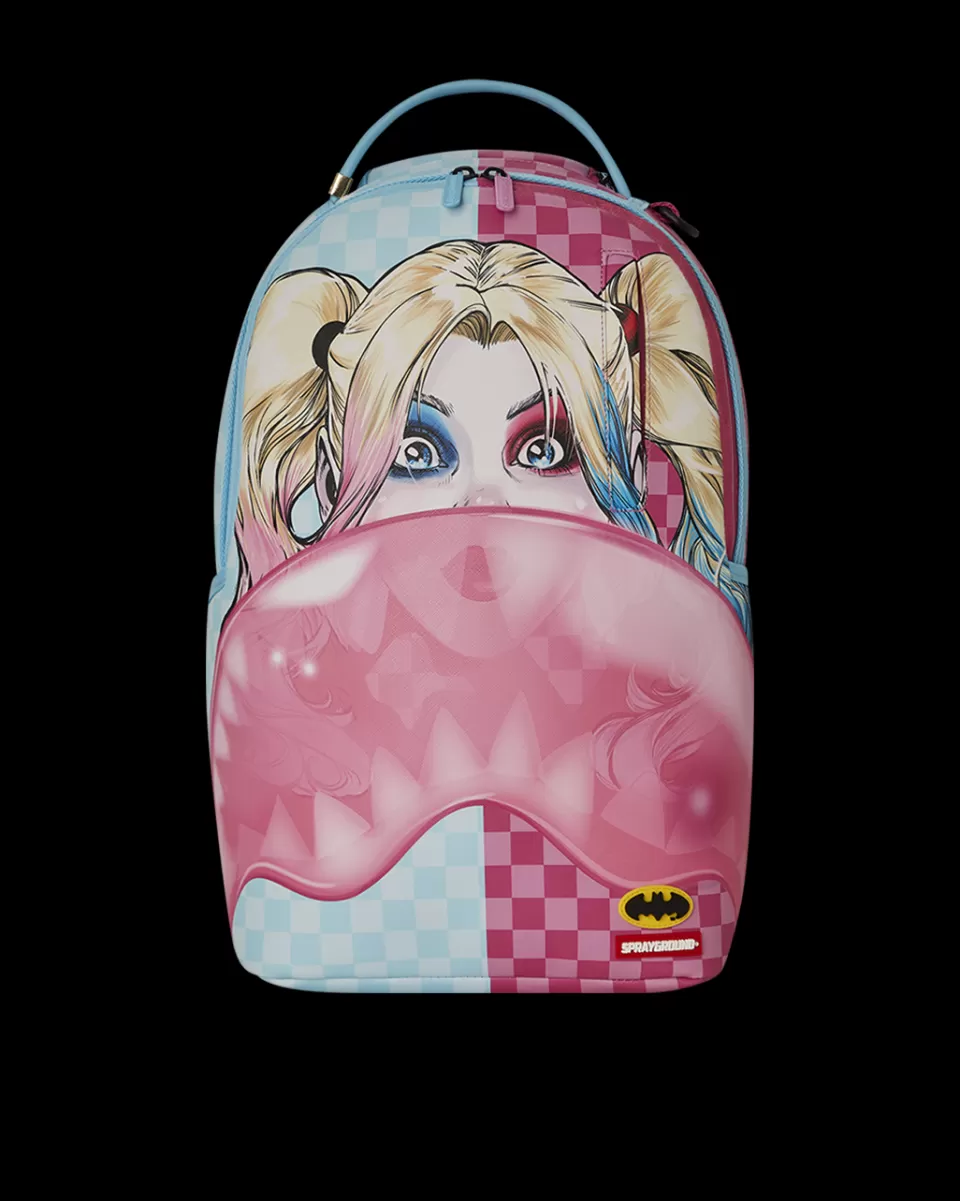 SPRAYGROUND Backpacks*HARLEY QUINN BUBBLE GUM SHARK