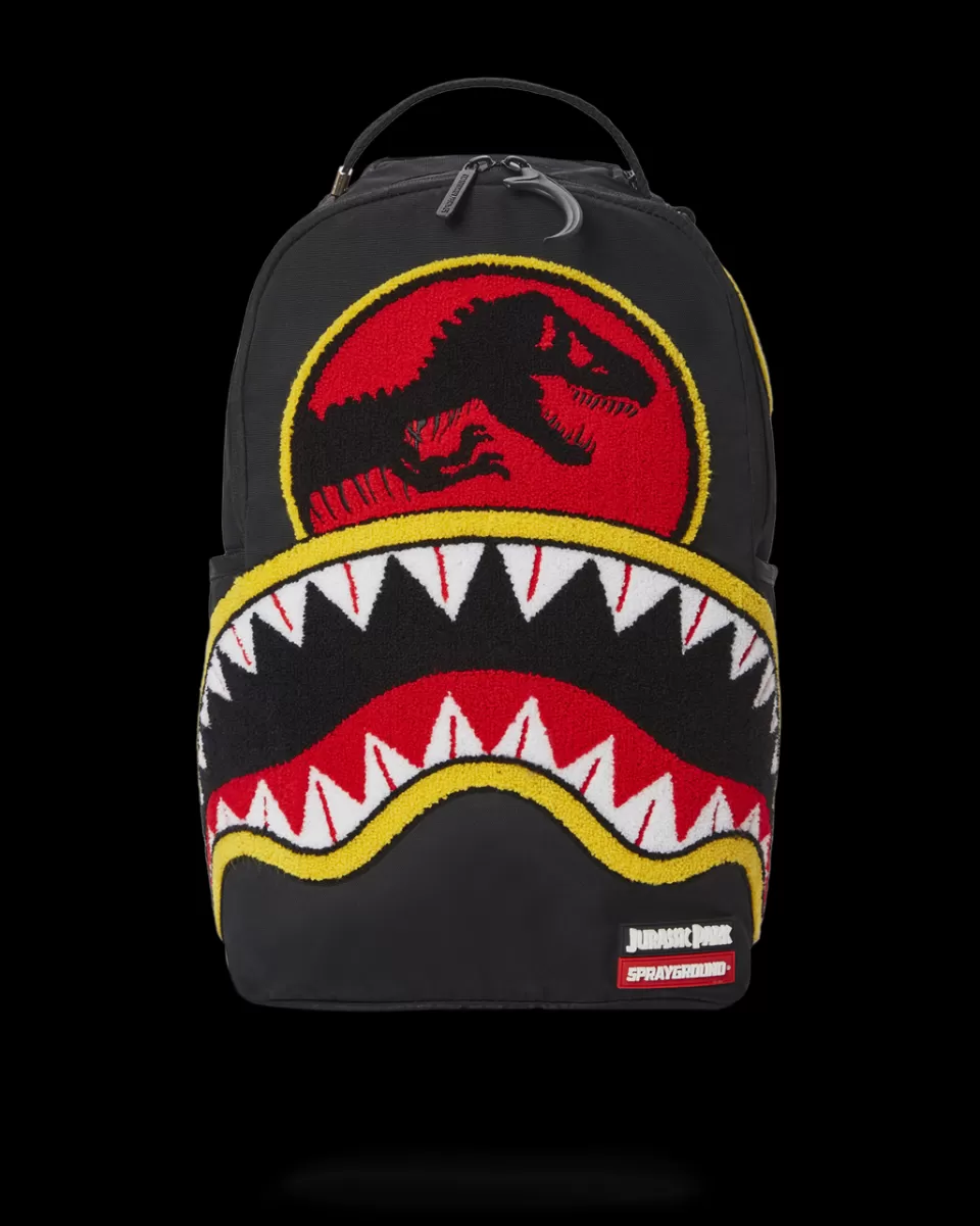 SPRAYGROUND Backpacks*JURASSIC PARK SHARK "CHENILLE SHARK" BACKPACK (DLXR)