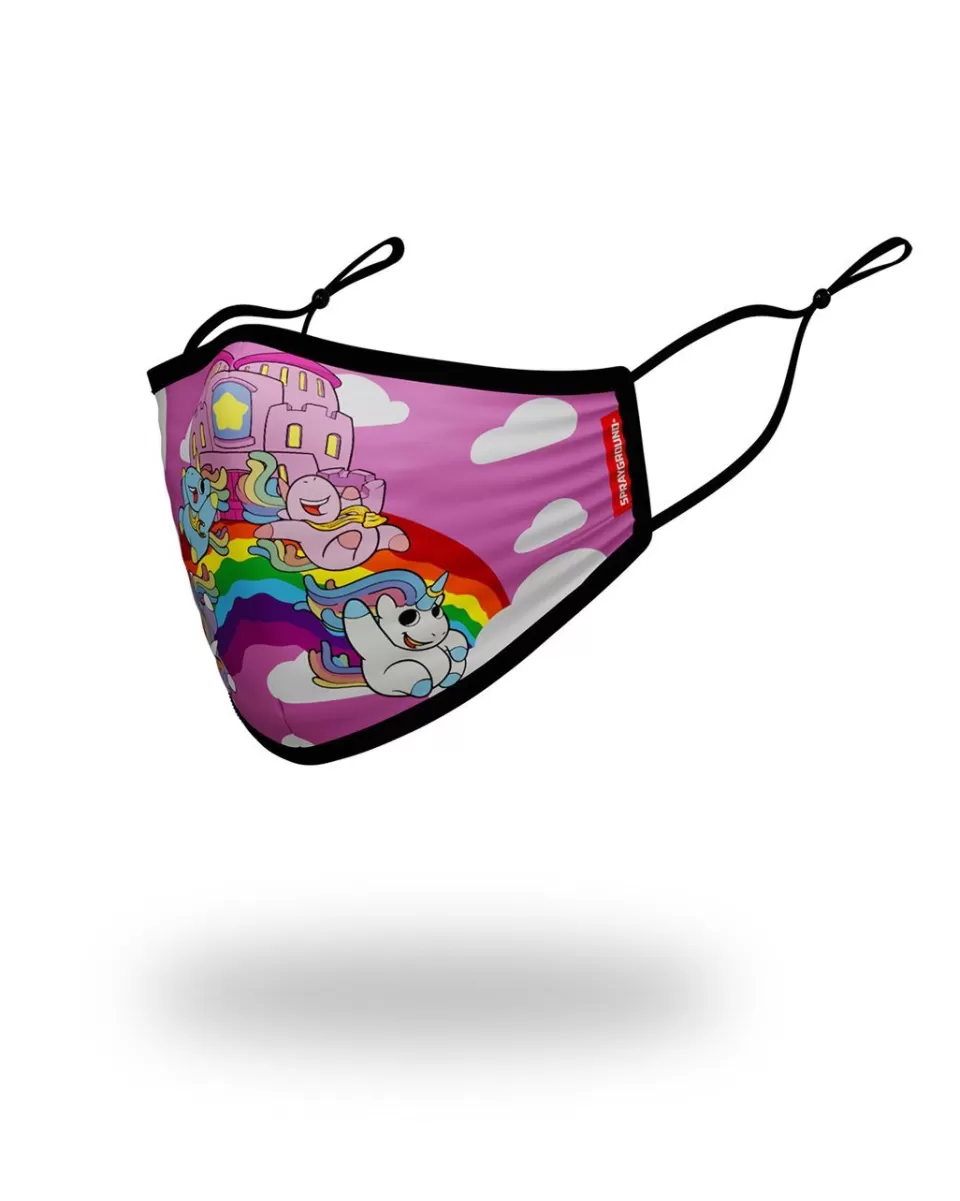 SPRAYGROUND Face Masks*KIDS FORM FITTING MASK: RAINBOW BOUNCE