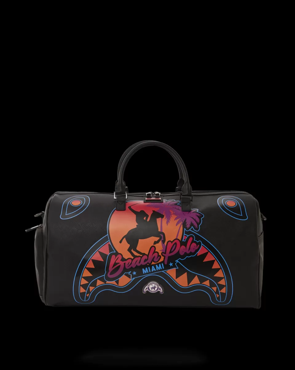 SPRAYGROUND Duffles*MIAMI BEACH POLO COLLAB DUFFLE (BLACK)