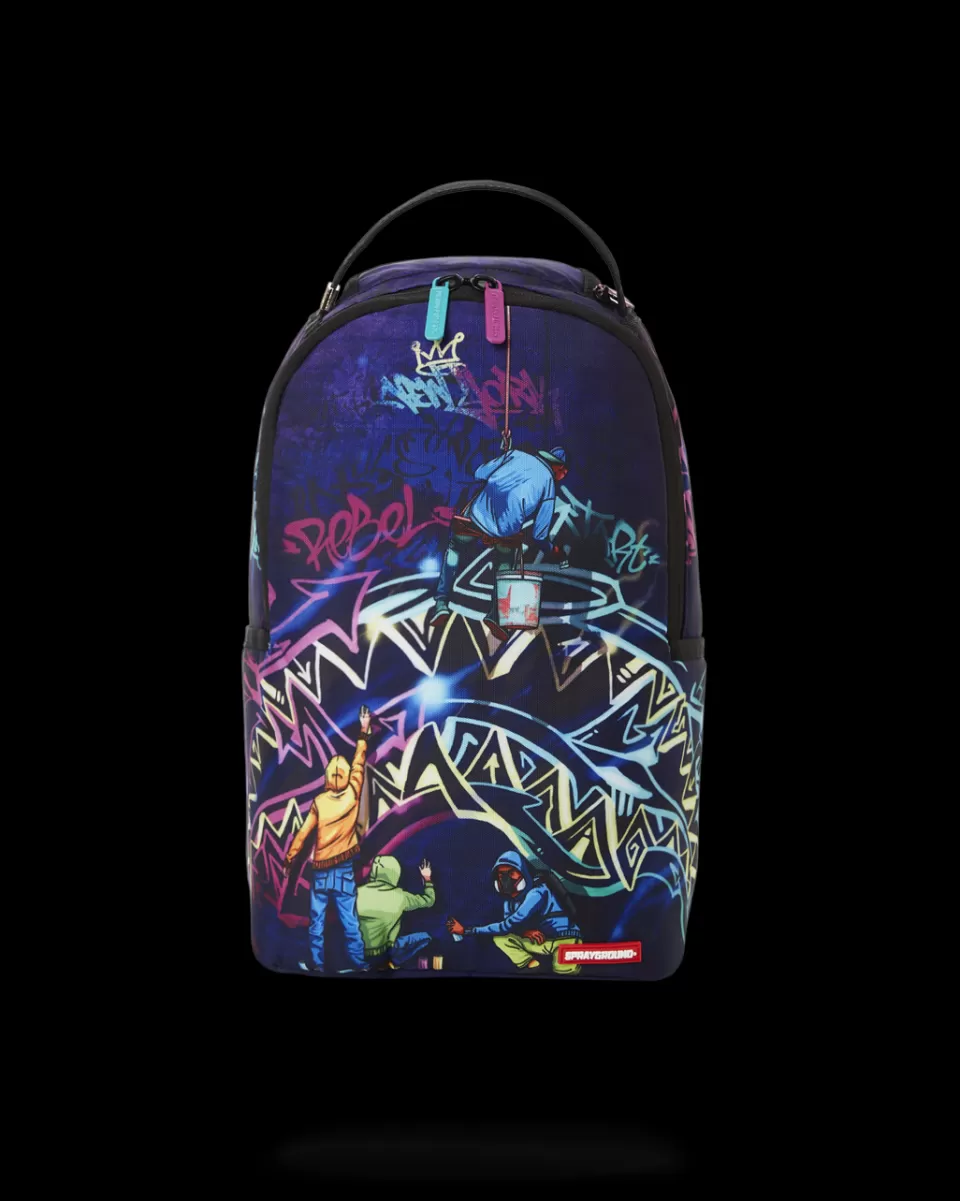 SPRAYGROUND Mini Backpacks*MIDNIGHT GRAFFITI ARTISTS MINI BACKPACK