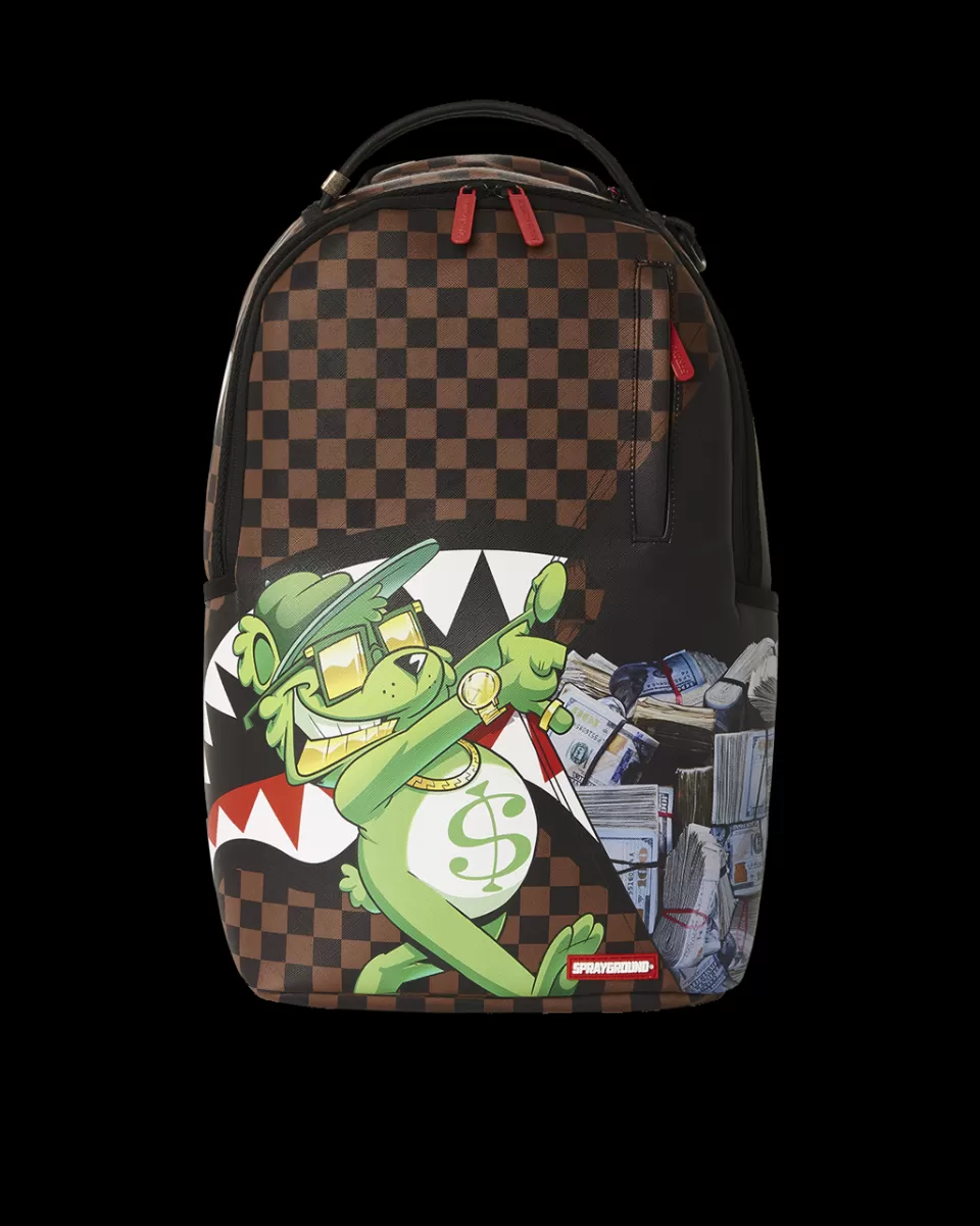 SPRAYGROUND Backpacks*MONEY BEAR ALL WILL BE REVEALED BACKPACK (DLXV)