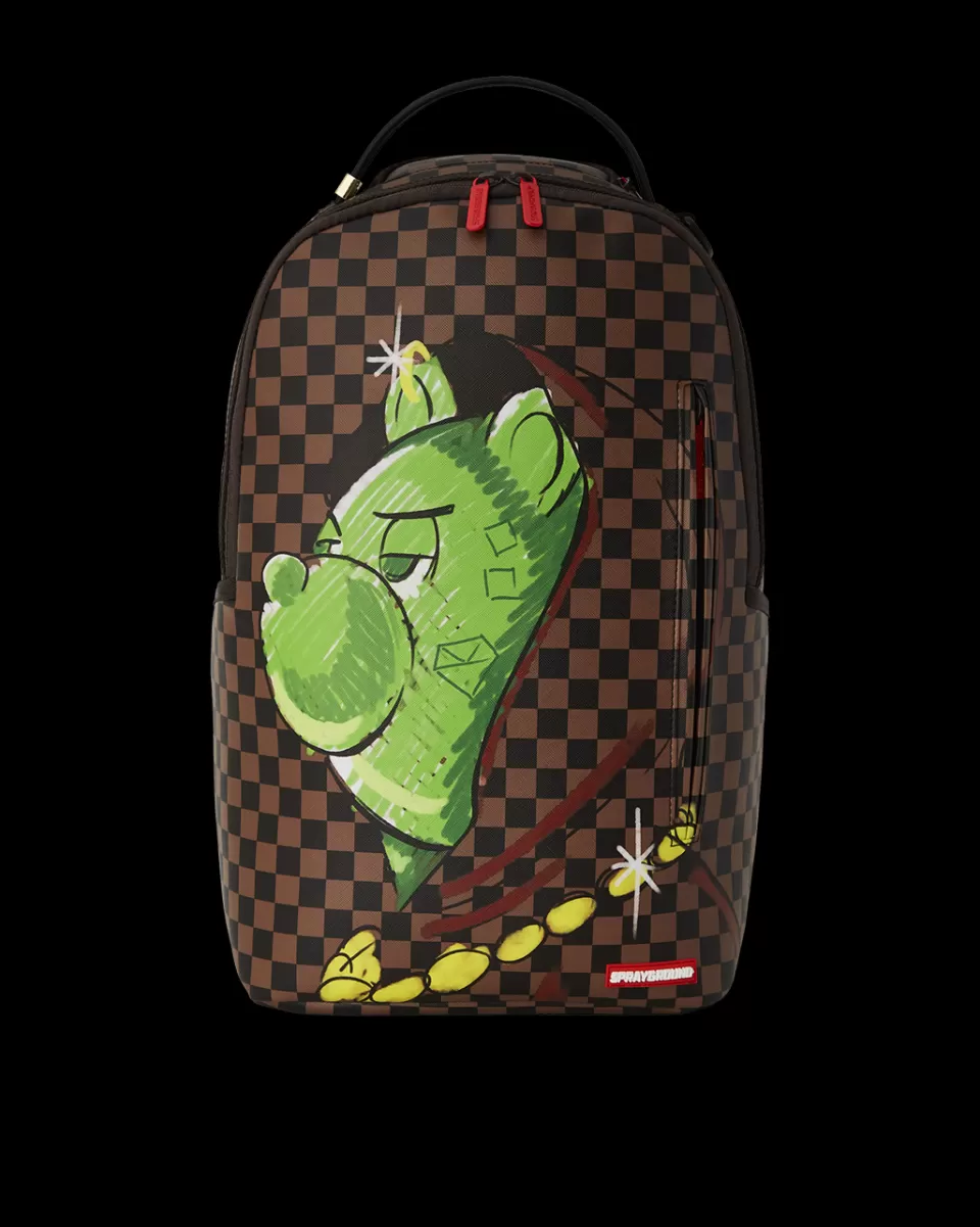 SPRAYGROUND Backpacks*MONEY BEAR DEEP IN THOUGHT BACKPACK