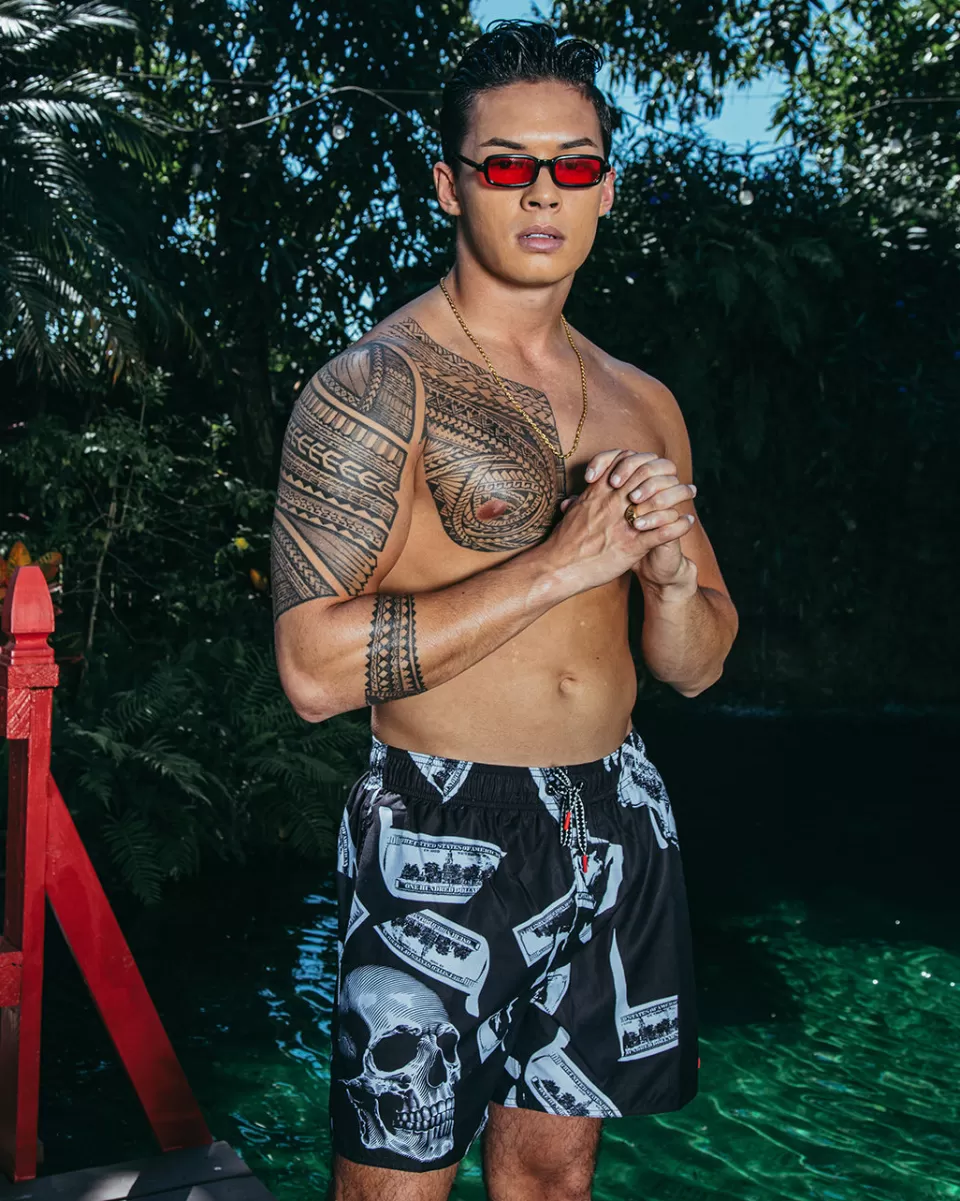 SPRAYGROUND Swimwear*MONEY NIGHT SHOTO SWIM TRUNKS