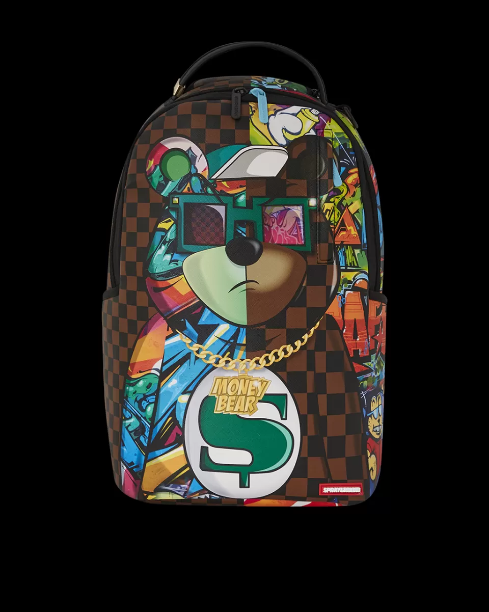 SPRAYGROUND Backpacks*MONEYBEAR DON'T CARE DLXSV BACKPACK