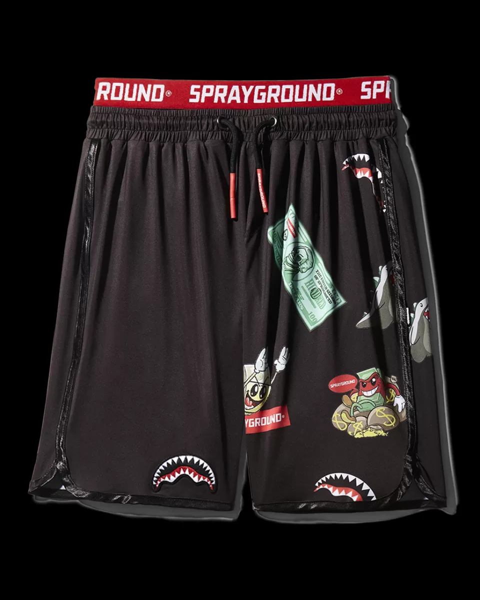 SPRAYGROUND Swimwear*PATCH ALL-IN CORTO SWIM TRUNKS (BLACK)