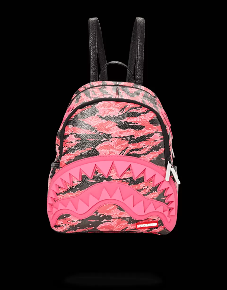 SPRAYGROUND Savages*PINK TIGER CAMO SHARKMOUTH SAVAGE BACKPACK