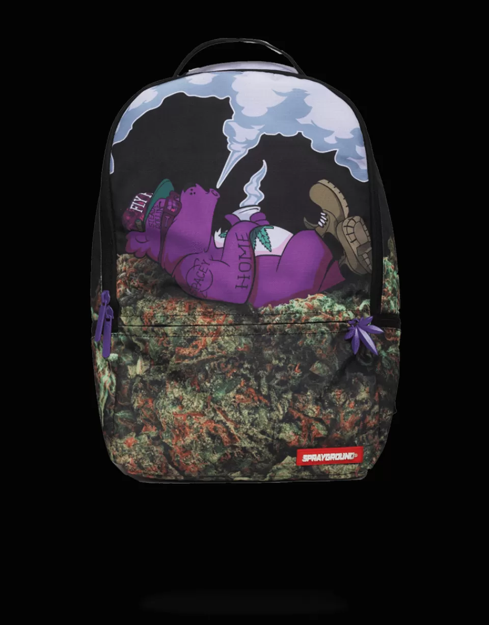 SPRAYGROUND Backpacks*PURPLE HAZE GANJA BEAR