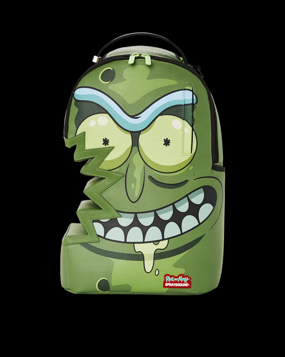 SPRAYGROUND Backpacks*RICK & MORTY PICKLE SHARKBITE BACKPACK (DLXV)