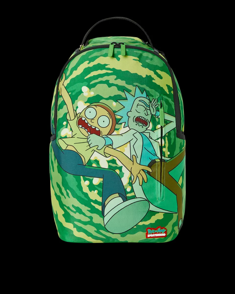 SPRAYGROUND Backpacks*RICK & MORTY PORTAL SHARK BACKPACK