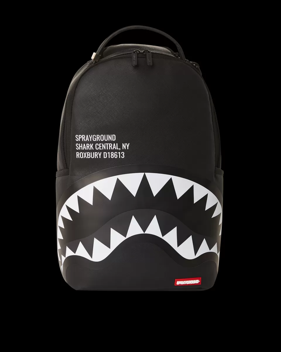 SPRAYGROUND Backpacks*SHARK CENTRAL BLK/GRAY BACKPACK (DLXV)