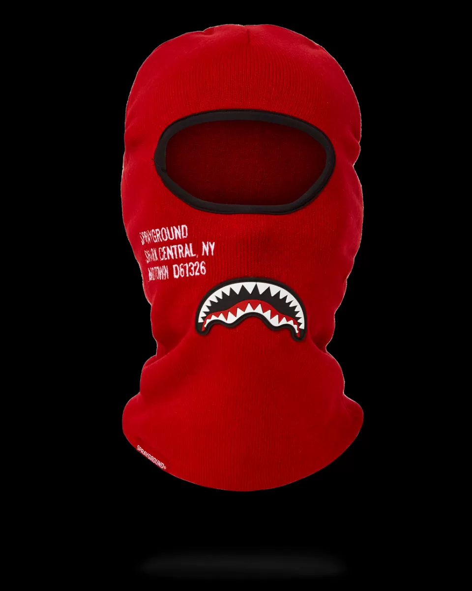 SPRAYGROUND Ski Masks*SHARK CENTRAL SKI MASK (RED)