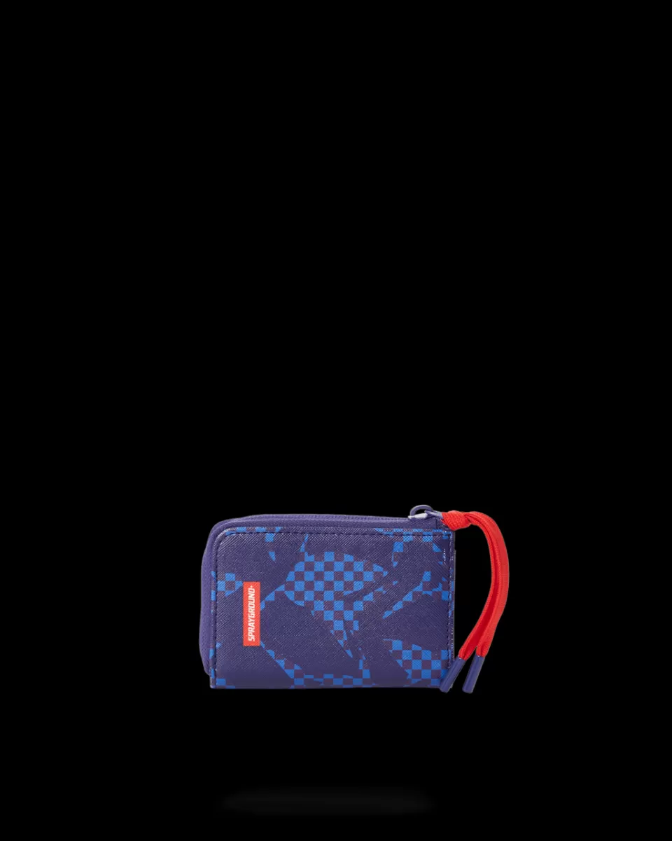 SPRAYGROUND Wallets*SHARK CHECK (BLUE) WALLET