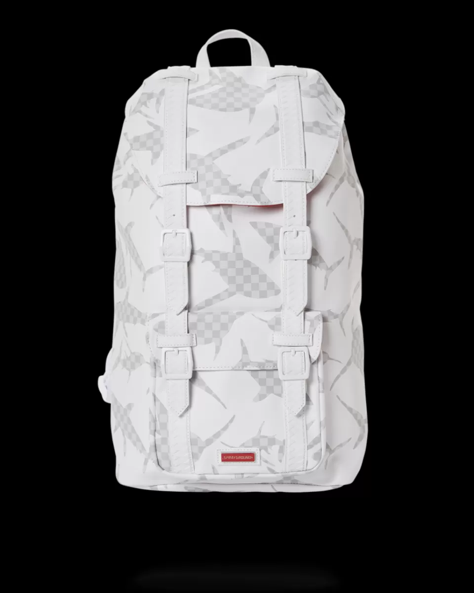 SPRAYGROUND Backpacks | Hills*SHARK CHECK (WHITE) HILLS BACKPACK