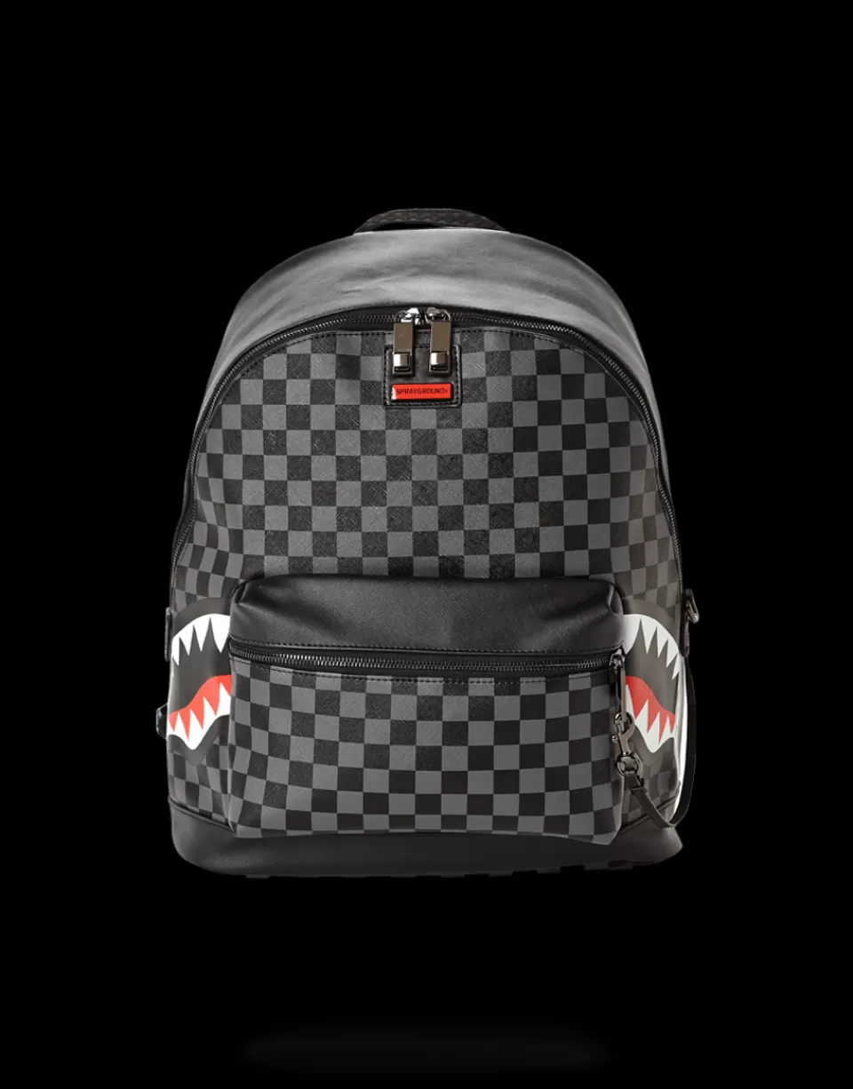 SPRAYGROUND Backpacks | Savages*SHARKS IN PARIS (BLACK CHECKERED EDITION)