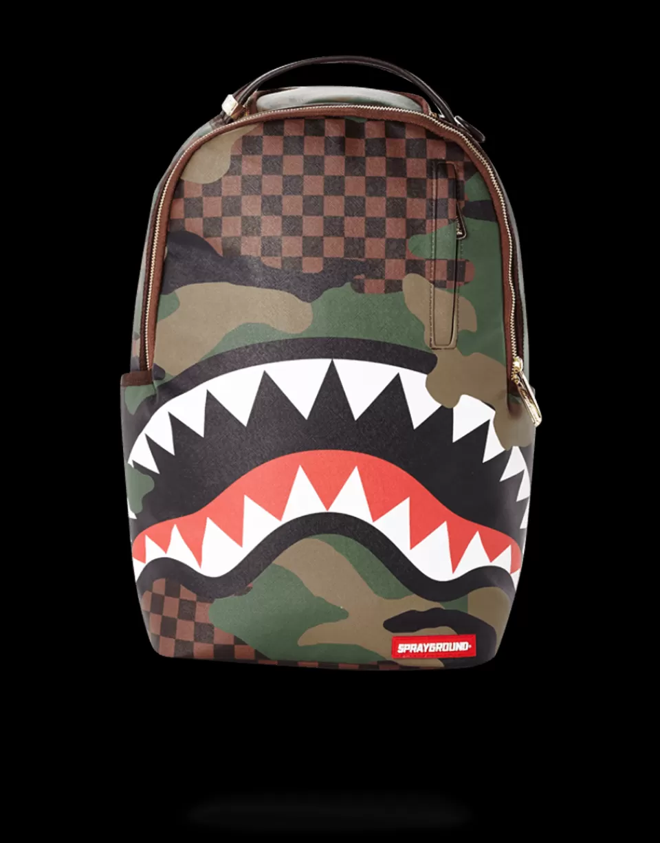 SPRAYGROUND Backpacks*SHARKS IN PARIS (CAMO EDITION)