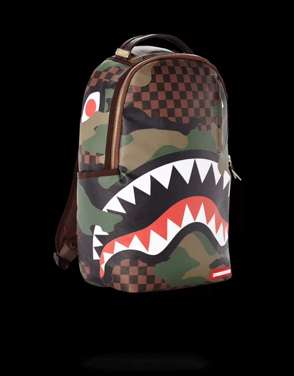 SPRAYGROUND Backpacks*SHARKS IN PARIS (CAMO EDITION)