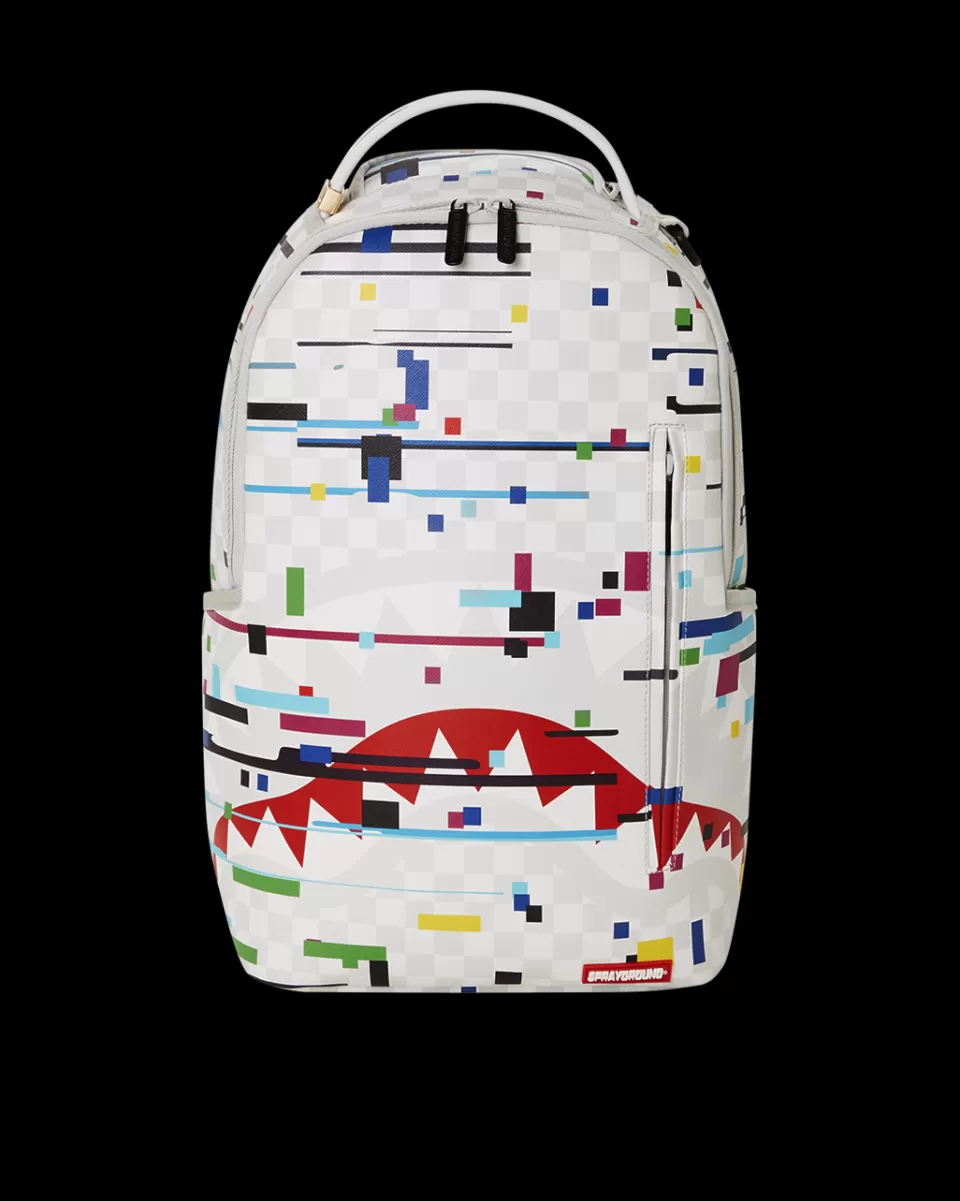 SPRAYGROUND Backpacks*SHARKS IN PARIS GLITCH RIDER BACKPACK (DLXV)