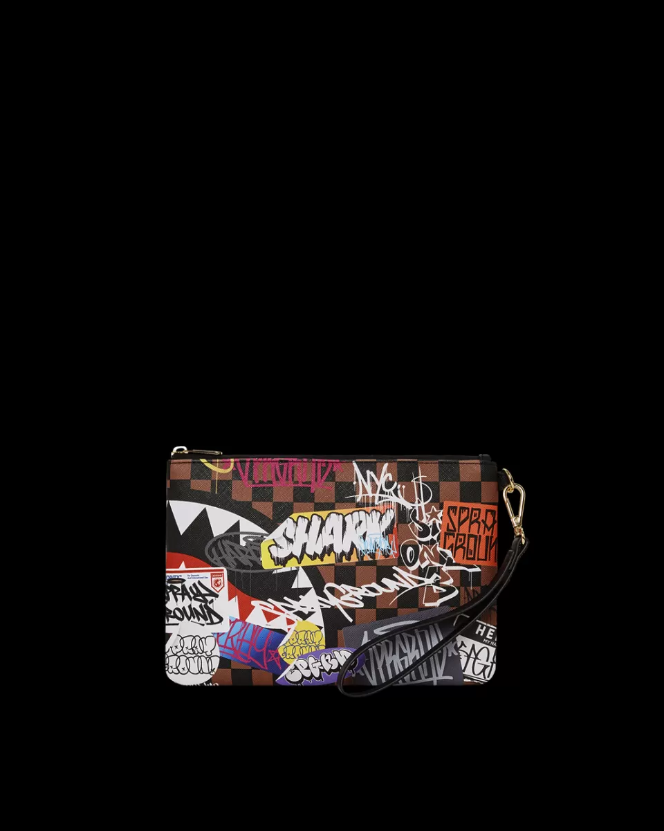 SPRAYGROUND Crossover Clutches*SHARKS IN PARIS THE RIZZ CROSSOVER CLUTCH