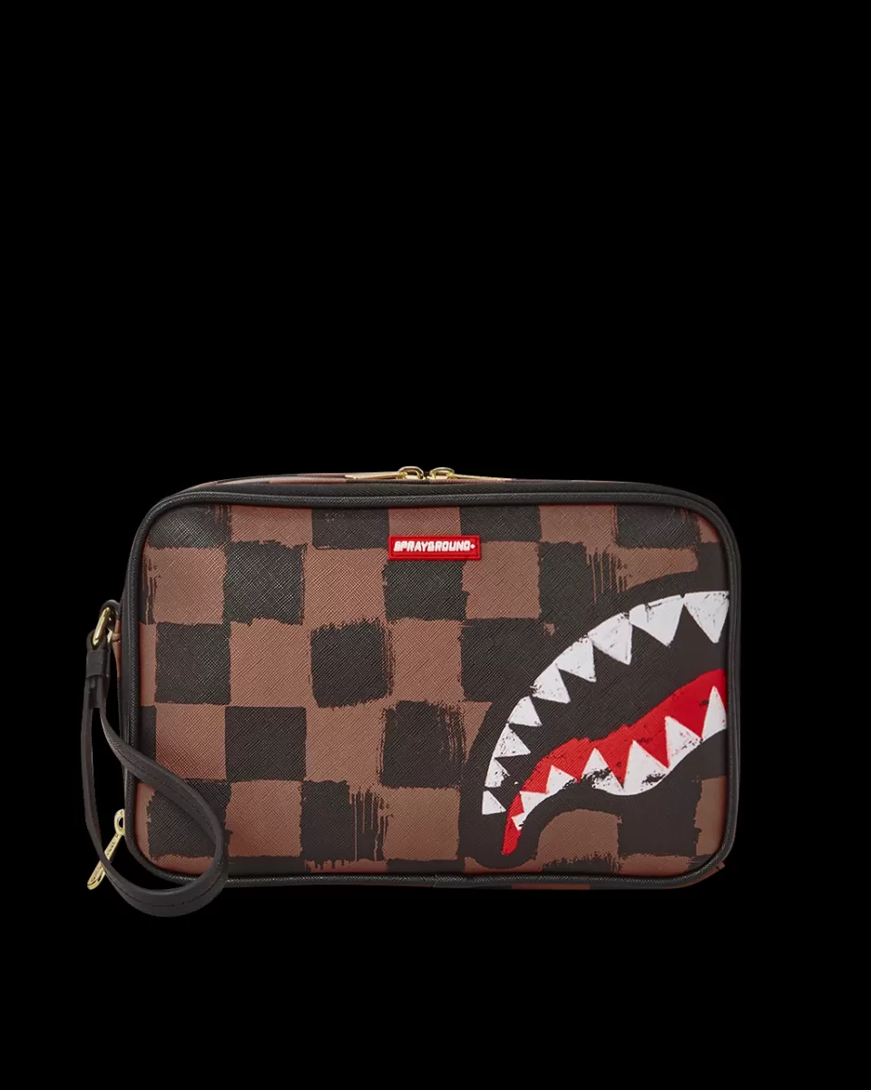 SPRAYGROUND Toiletries Aka Money Bags*SHARKS IN PARIS VANQUISH TOILETRY BAG