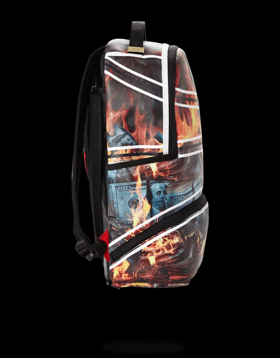 SPRAYGROUND Backpacks*SPALDING X FIRE MONEY BACKPACK