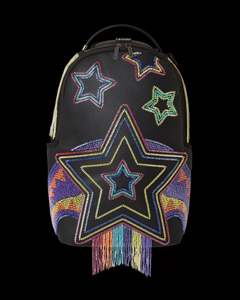 SPRAYGROUND Backpacks*STAR RACER A.I.7 SANDFLOWER COLLAB BEADED BACKPACK